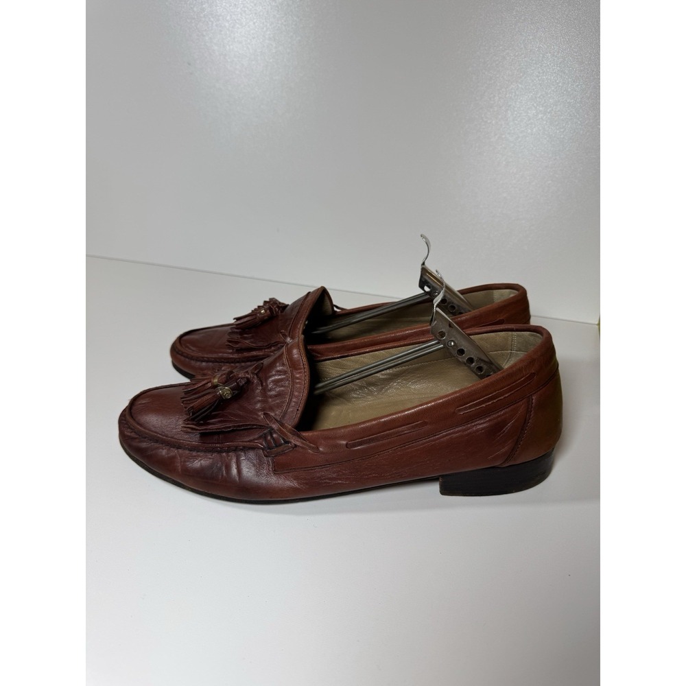 Gucci Vintage Tassel Loafers Men12 EU 45.5 Brown Leather Made In Italy / Project